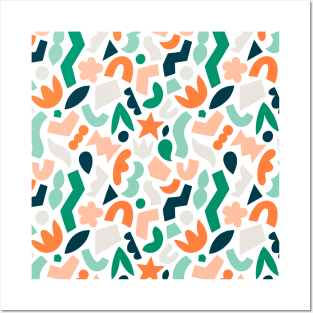 Cut and stick fun abstract pattern Posters and Art